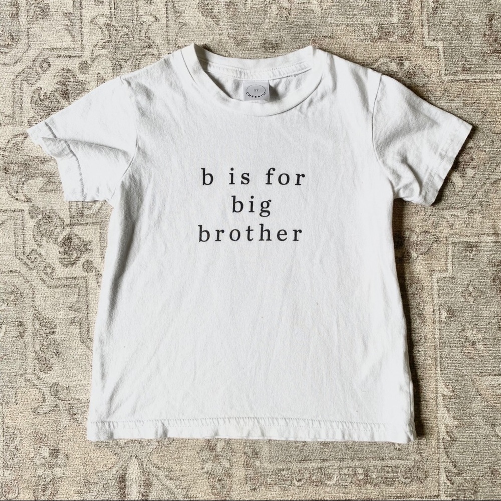 Cheerily B is for big brother tee